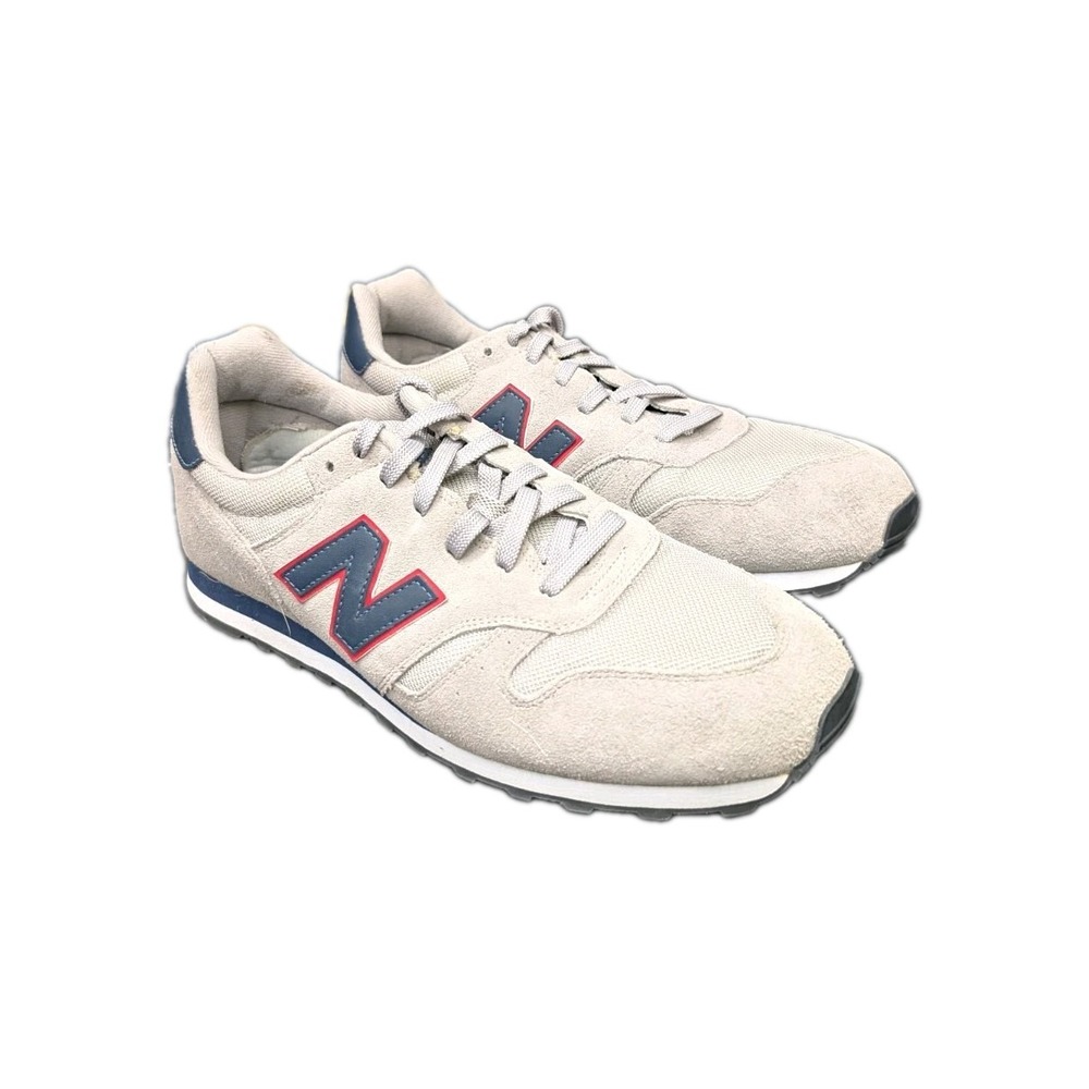 New Balance 373 Men's Lace Up Low Top Sneakers Gray Blue Red M373GNR